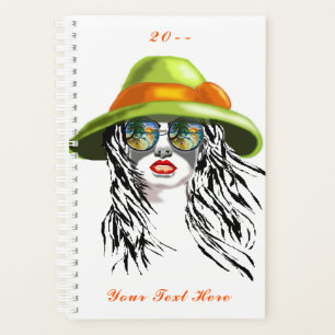 Summer Ladys Planer Custom Text and Year