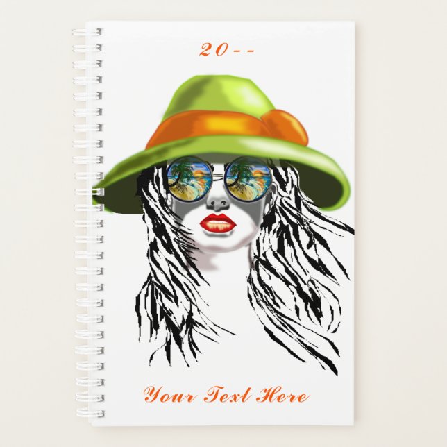 Summer Ladys Planer Custom Text and Year (Vorderseite)