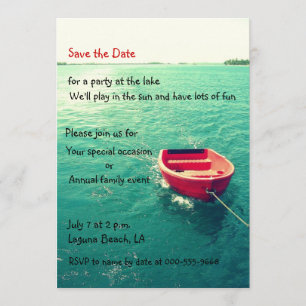 Summer Lakeside Party/Feierlichkeiten Individuelle Save The Date