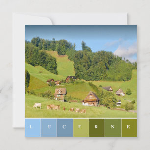 Summer Landscape in Schweiz - Flachkarte