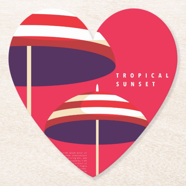 Summer Layout Poster Untersetzer (Vorderseite)