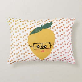 Summer Lemon Cartoon Hand Drawn Doodle Dekokissen