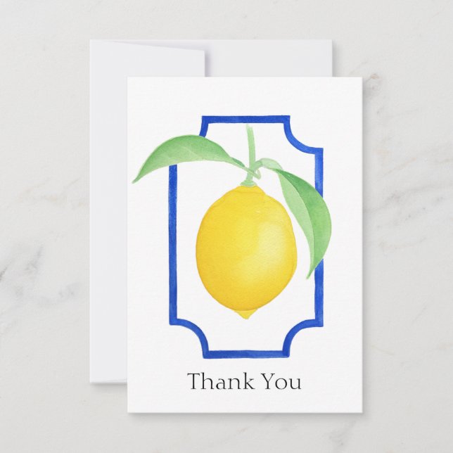 Summer Lemon Dankeschön Card Dankeskarte (Vorderseite)