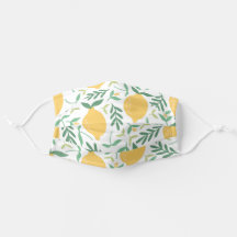Summer Lemon Frucht gelbes Blumenmuster