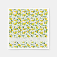 Summer Lemon Frucht Muster Custom Brautparty