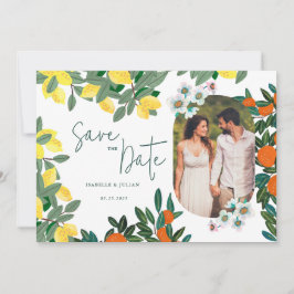 Summer Lemon Italy Wedding Save The Date