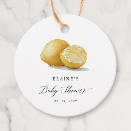 Summer Lemon Limon Citrus Baby Dusche Geschenkanhänger