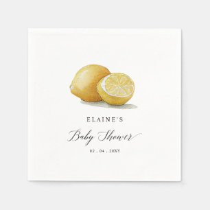 Summer Lemon Limon Citrus Baby Dusche Serviette