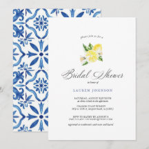 Summer Lemon & Mediterranean Tiles Brautparty