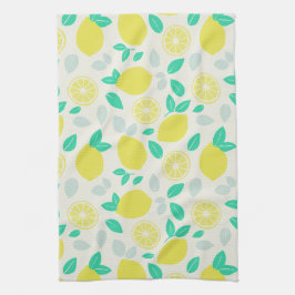 Summer Lemon Muster in Cream Geschirrtuch