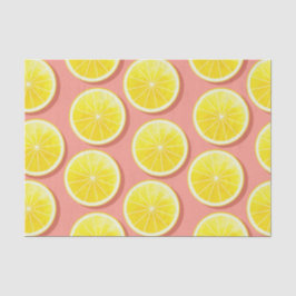 Summer Lemon Slices Pattern Seidenpapier
