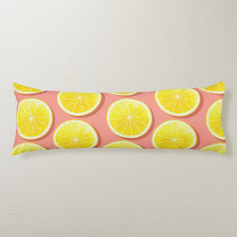 Summer Lemon Slices Pattern Seitenschläferkissen