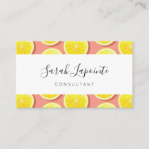 Summer Lemon Slices Pattern