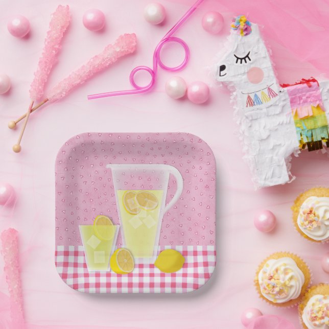 Summer Lemonade Plate Pappteller (Party)