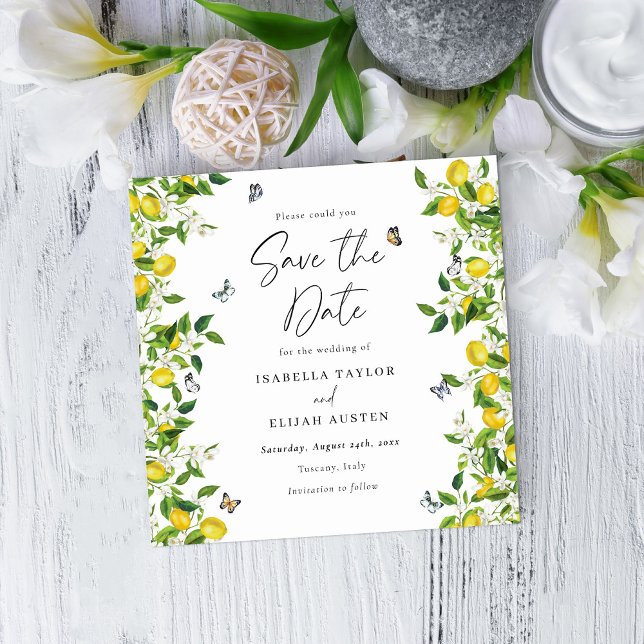 Summer Lemons Save the Date (Von Creator hochgeladen)