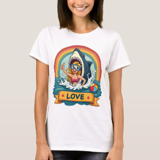 Summer Liebe Splash - Colorful Beach Vibes T-Shirt