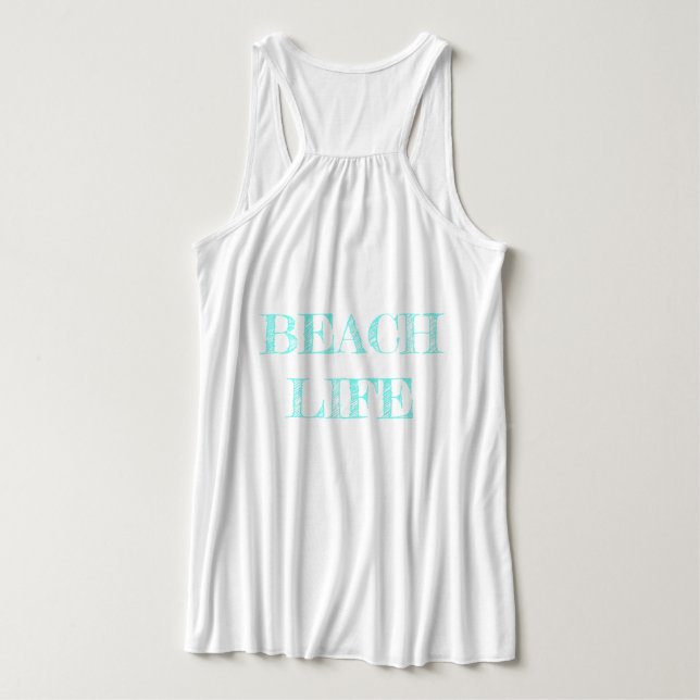 Summer Lighthouse 3; Women's Flowy Tank Top (Design Rückseite)