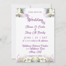 Summer Lilac Wildblume Romantische Hochzeit