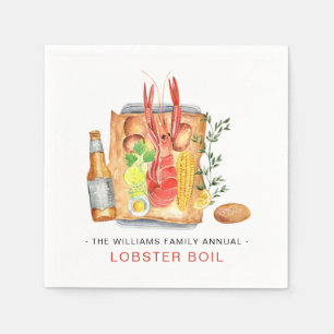 Summer Lobster Boil   Hummer Bake Cookie Serviette