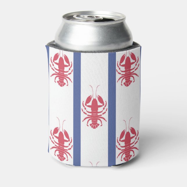 Summer Lobster Thema kann kühler sein Dosenkühler (Kanne Rückseite)
