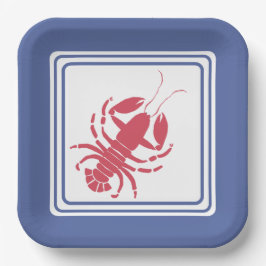 Summer Lobster Themenplatte Pappteller