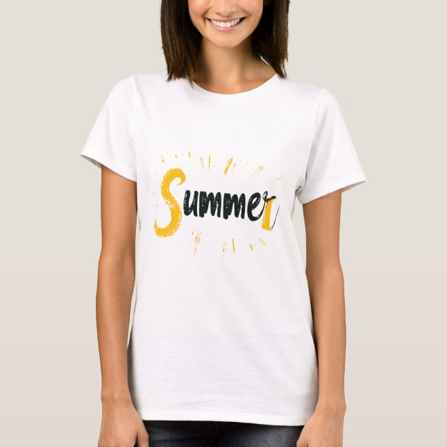 Summer Logo - Summer Text Design T-Shirt (Vorderseite)