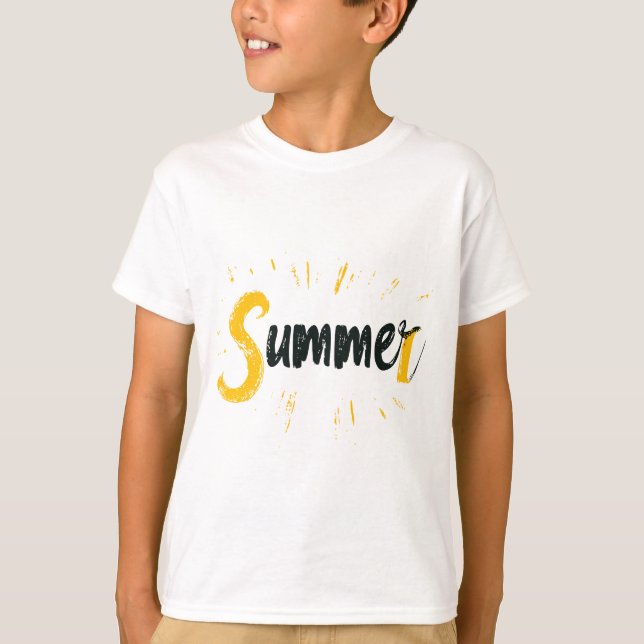 Summer Logo - Summer Text Design T-Shirt (Vorderseite)