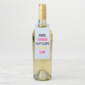 Summer Lovin Bride & Company Dusche Brautparty Flaschenanhänger