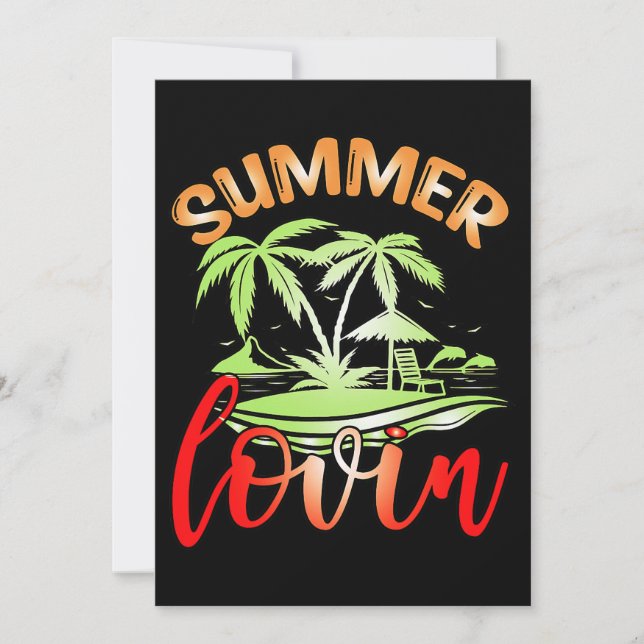 Summer Lovin Summer Break Einladung (Vorderseite)