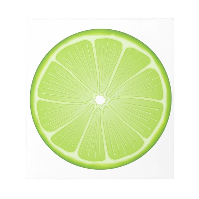 Summer Margarita Party Limon Notepad Notizblock (Vorderseite)