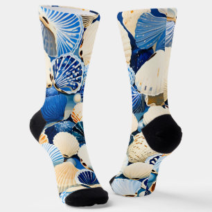 Summer Marine Seashells Socken