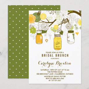 Summer Mason Jars   Einladung von Bridal Brunch