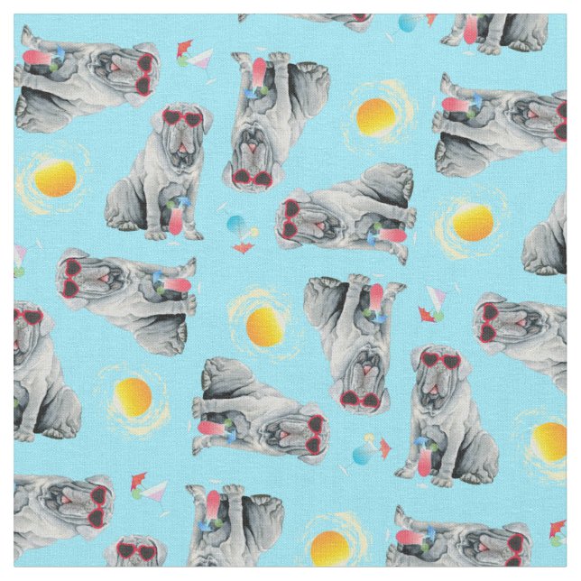 Summer Mastino Fabric Stoff (Nahaufnahme)