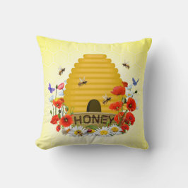 Summer Meadow Beehive und Honey Pot Kissen