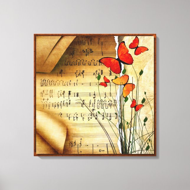 Summer Melody überpackte Canvas Print Leinwanddruck (Vorderseite)