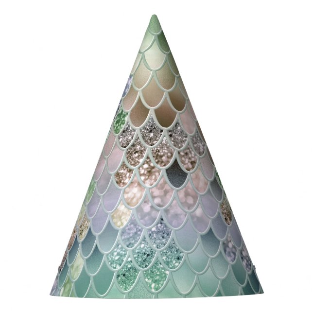 Summer Mermaid Glitzer Scales #10 (Imitate Glitzer Partyhütchen (Vorderseite)