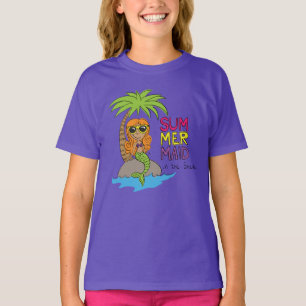 Summer Mermaid Niedlich Kids T - Shirt Lila