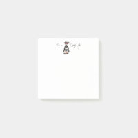 Summer Miniature Schnauzer Post-it Notes