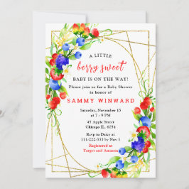 Summer Mixed Berries Baby Shower Einladung