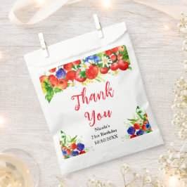 Summer Mixed Berries Birthday Thank You Geschenktütchen