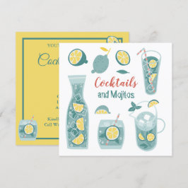 Summer Mojito Cocktail Party Einladung