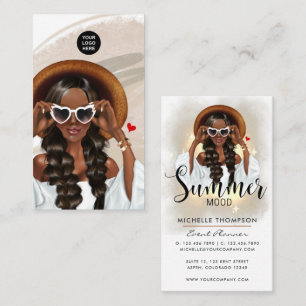 Summer Mood Fashion Event Planner Business Card Visitenkarte