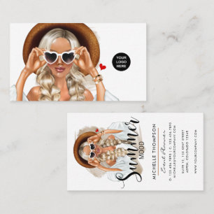 Summer Mood Fashion Event Planner Carte de visite