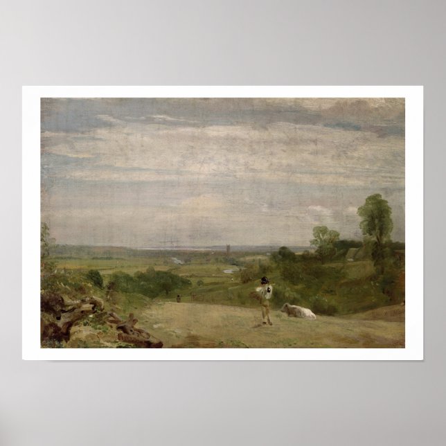 Summer Morning: Dedham aus Langham Poster (Vorne)