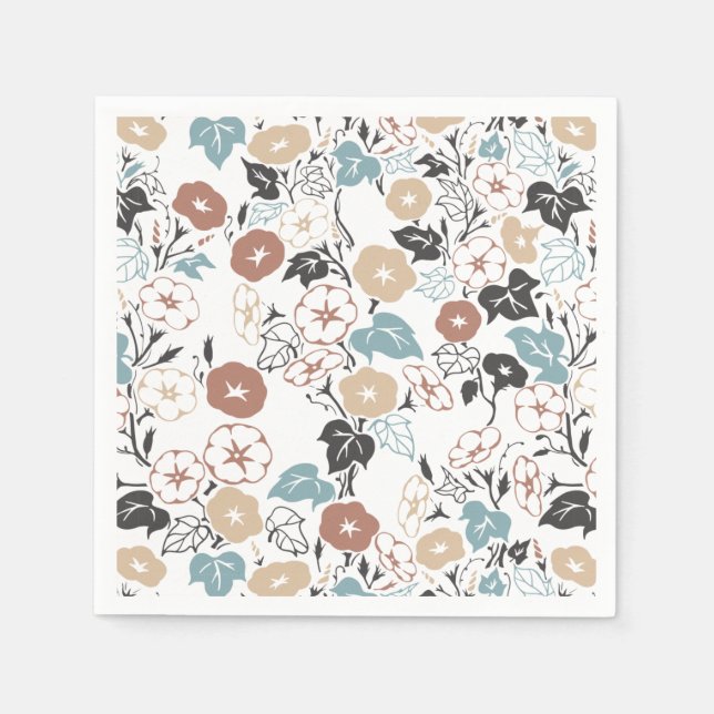 Summer Morning Glory Garden Serviette (Vorderseite)