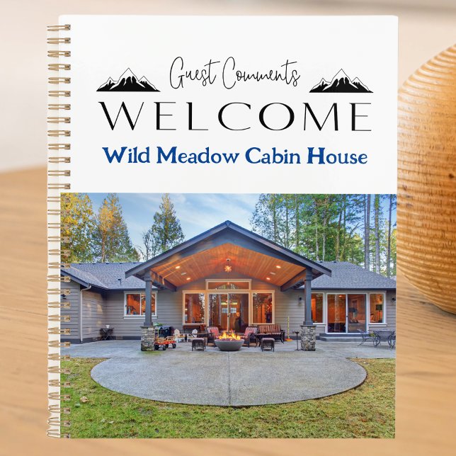 Summer Mountain Cabin Rental Gästebommentare Planer (Vacation Rental Summer Vacation Cabin Guest Comment Book)