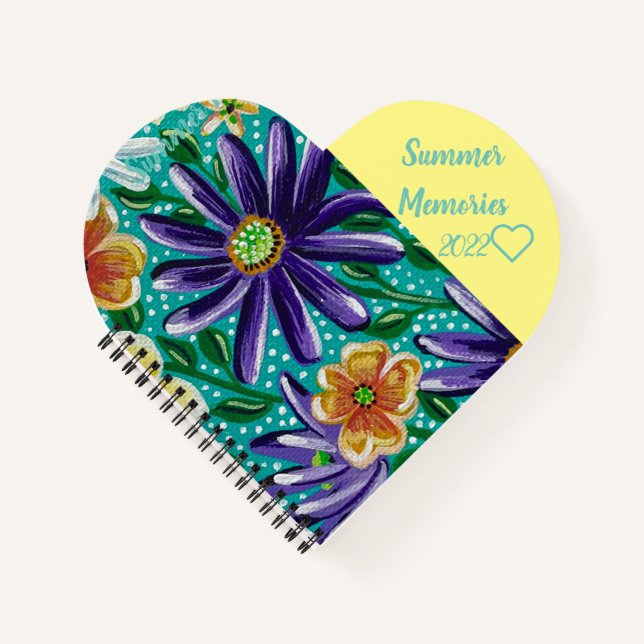 Summer Mountain Fields-Notebook Notizbuch (Vorderseite)