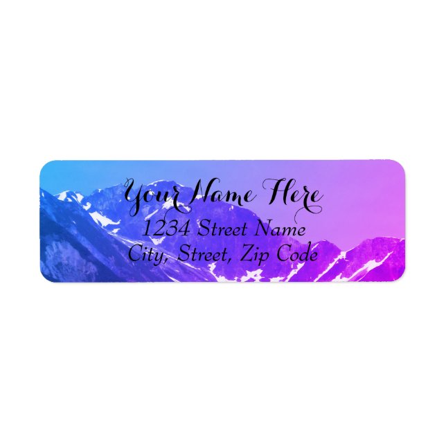 Summer Mountains Address Labels (Vorne)