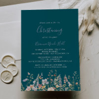 Summer Multicolor Wildblume Green Christening