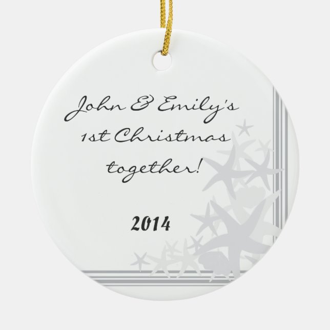 Summer Muscheln Beach Personalisiert Name Ornament (Vorne)